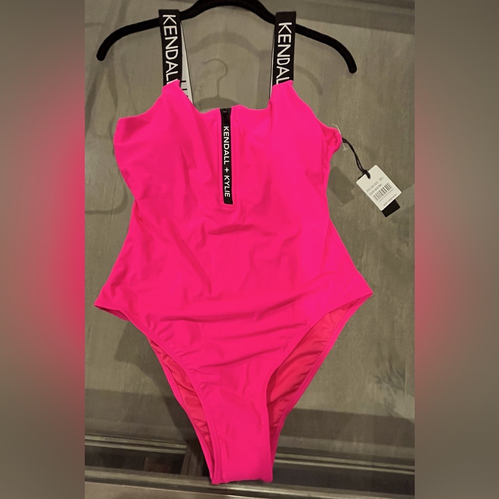 Kendall + Kylie Neon Pink Swimsuit